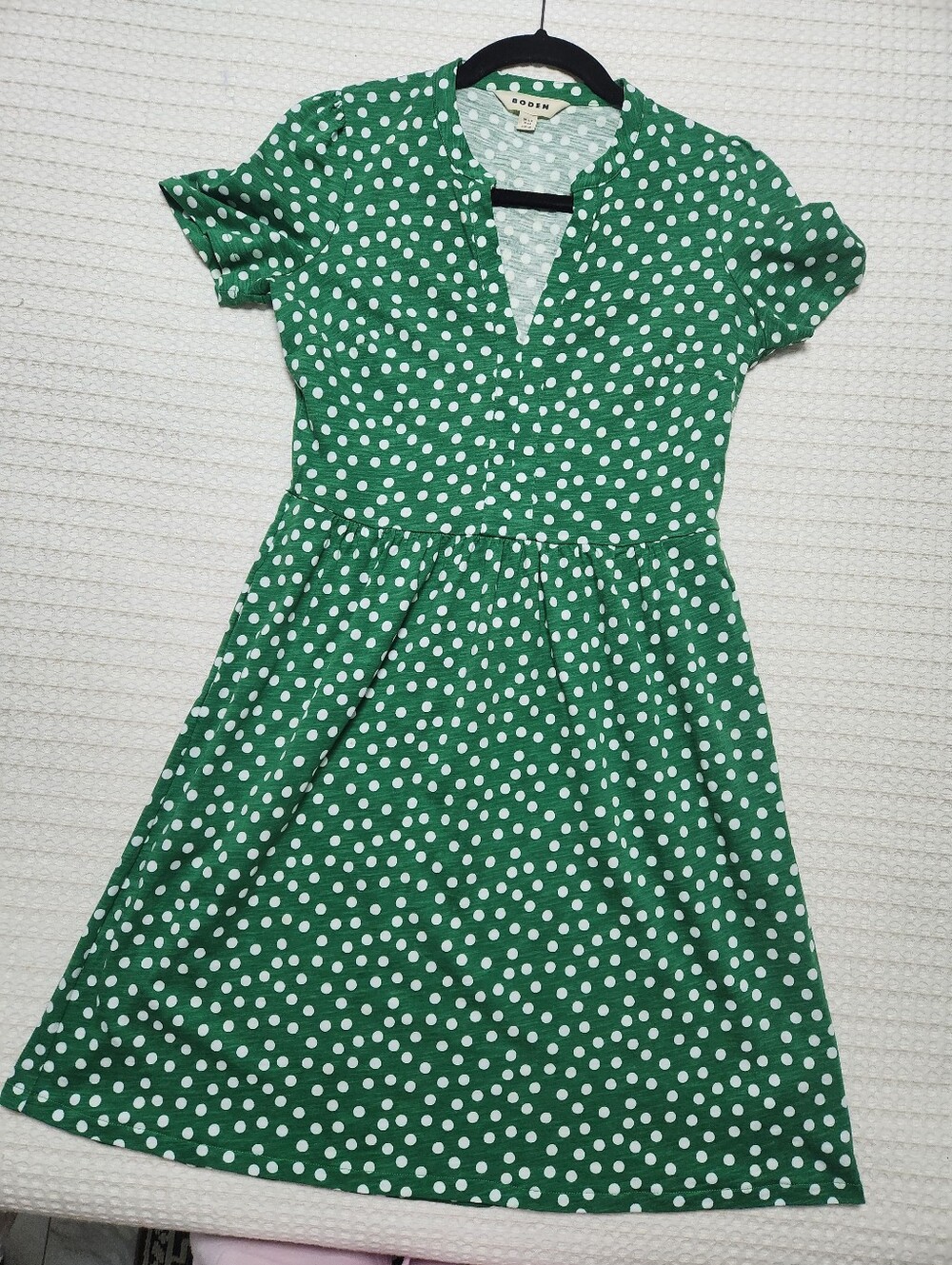 Boden Green Polka Dot Girls' Dress